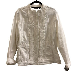 Chico's Cream Jean Jacket